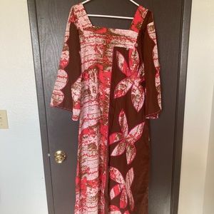 Vintage Hawaiian muu muu dress muumuu, hand made
